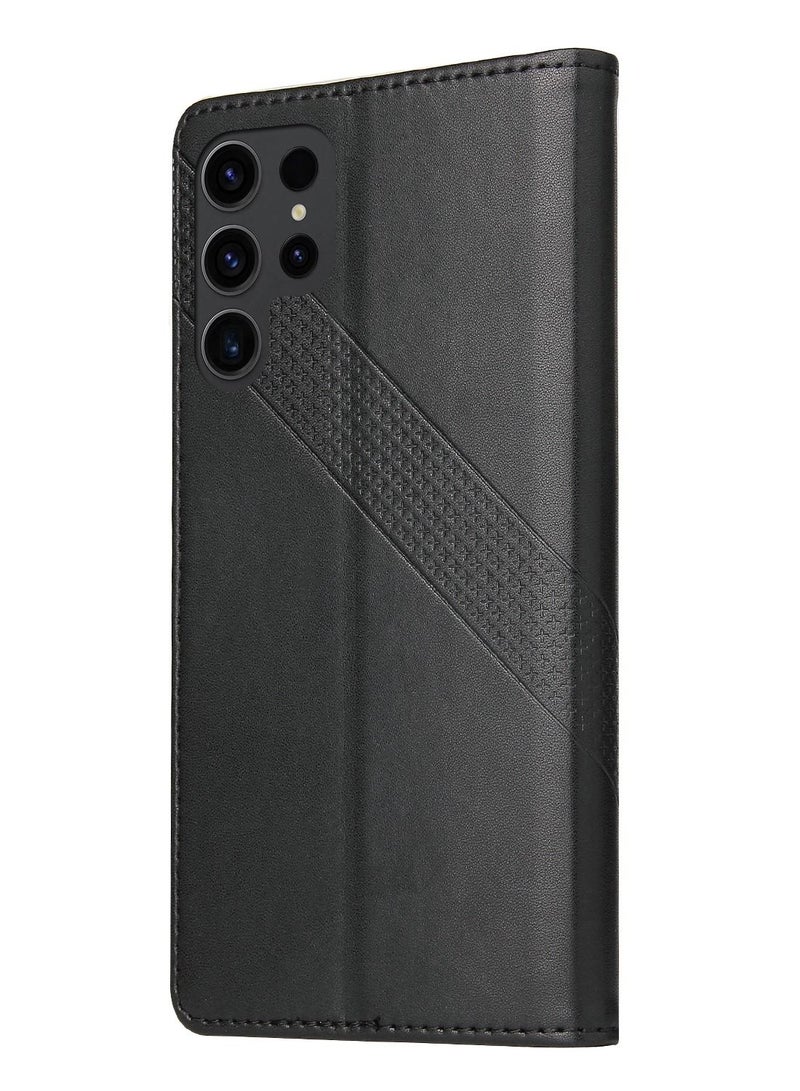 Suteni Flip Cover Card Slots Leather Phone Case for Samsung - Image 2