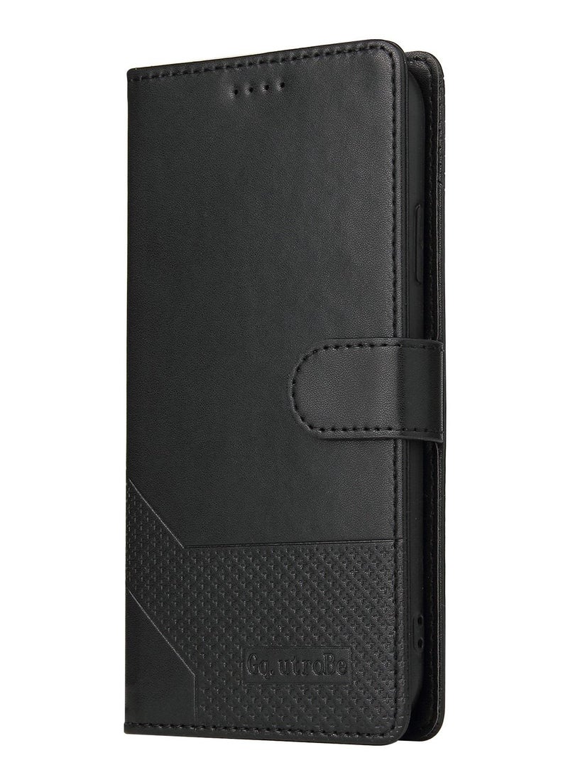 Suteni Flip Cover Card Slots Leather Phone Case for Samsung - Image 1