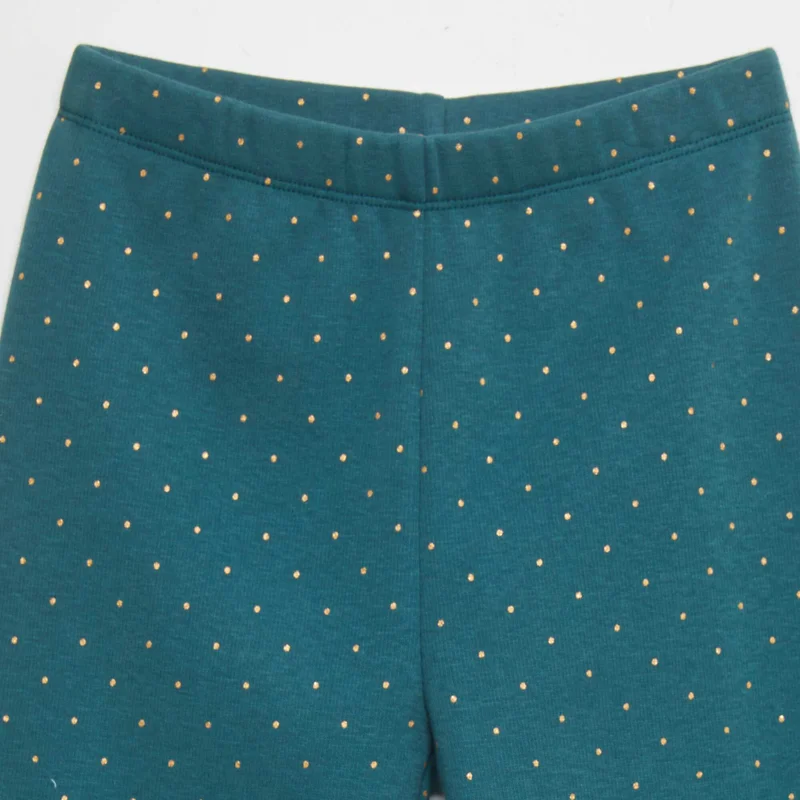 Kiabi  Patterned Sweatshirt Fabric Leggings Green for Women | Best Price UAE