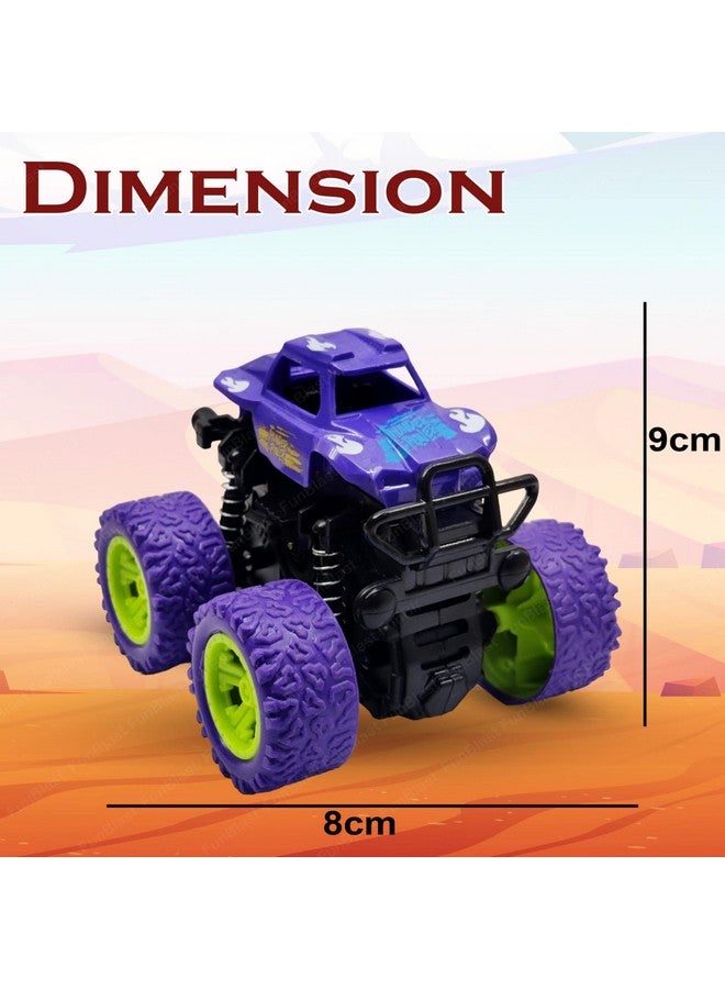 FunBlast Unbreakable Monster Truck Toy - Friction Power Push and Go Crawling Rock Crawler Toy for Kids|Boys (Purple) - Image 2