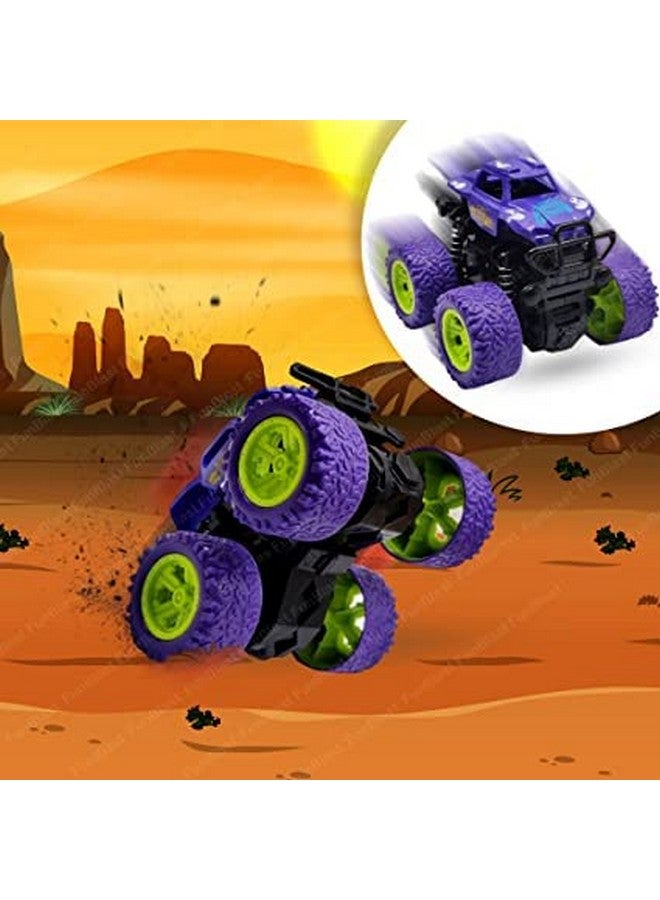FunBlast Unbreakable Monster Truck Toy - Friction Power Push and Go Crawling Rock Crawler Toy for Kids|Boys (Purple) - Image 4