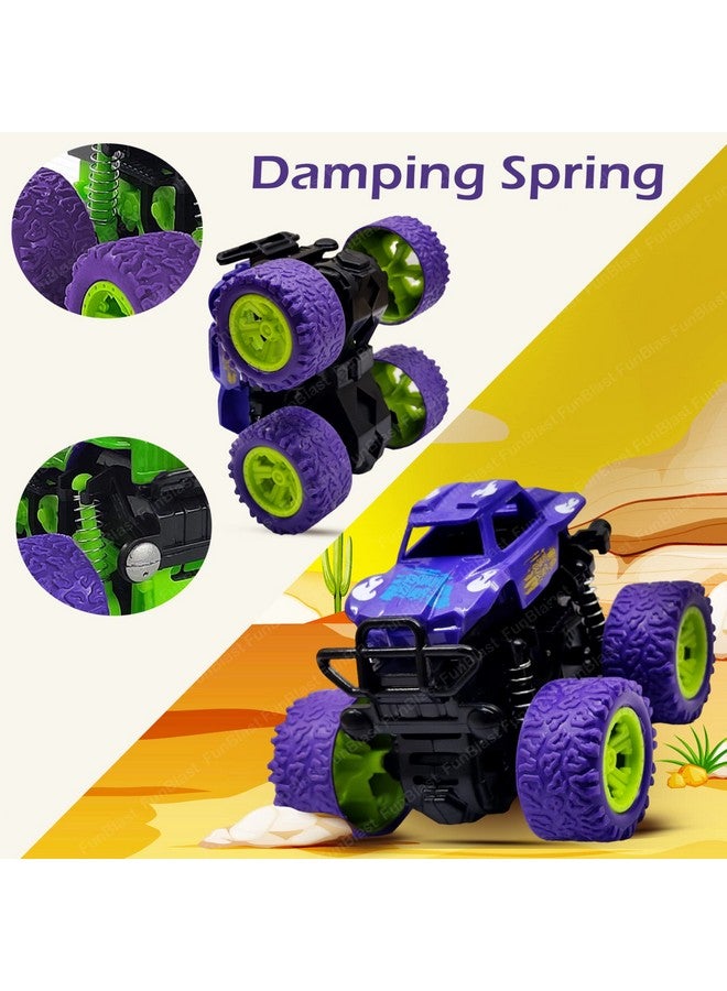 FunBlast Unbreakable Monster Truck Toy - Friction Power Push and Go Crawling Rock Crawler Toy for Kids|Boys (Purple) - Image 3