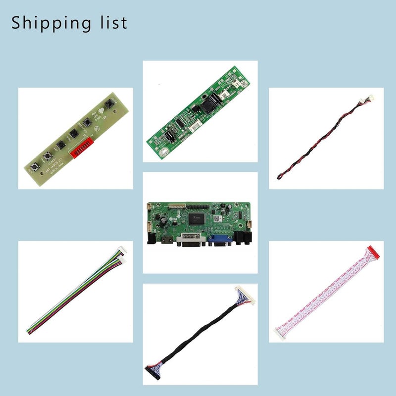 VSDISPLAY 17" 19" 1280x1024 6Pin LED Backlight 30Pin LVDS LCD VGA DVI Audio Controlller Kit, Fit to Modification LCD M170ETN01 1 M170ETN01.3 M190ETN01.0 G190ETN01.0 - Image 5