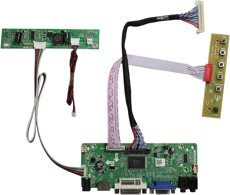 VSDISPLAY 17" 19" 1280x1024 6Pin LED Backlight 30Pin LVDS LCD VGA DVI Audio Controlller Kit, Fit to Modification LCD M170ETN01 1 M170ETN01.3 M190ETN01.0 G190ETN01.0 - Image 1