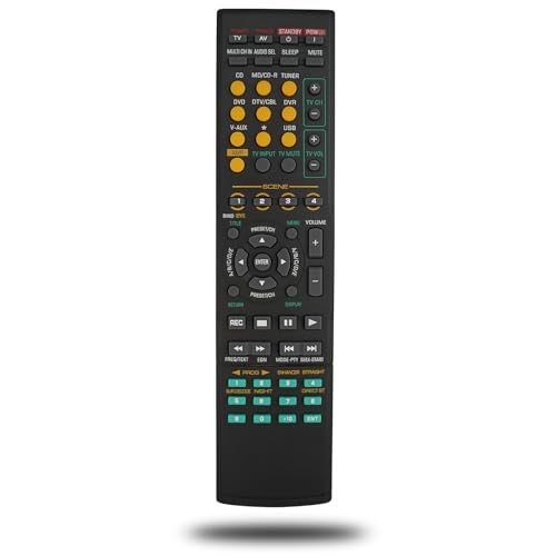 Kassionel AV Remote Control Fit for RXV661BL HTR-6080 HTR6080 RX-V661 RXV661 RXV661BL for Yamaha AV System - Image 1