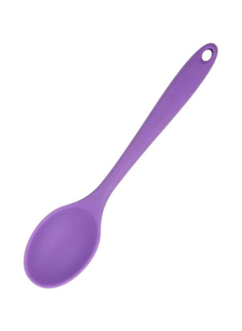 Generic Heat Resistant Silicone Cooking Spoon  -multicolor  - Image 4