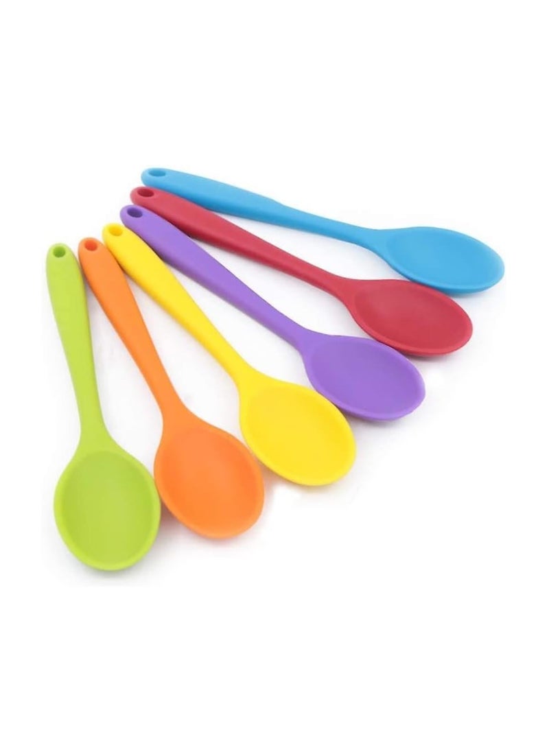 Generic Heat Resistant Silicone Cooking Spoon  -multicolor  - Image 1