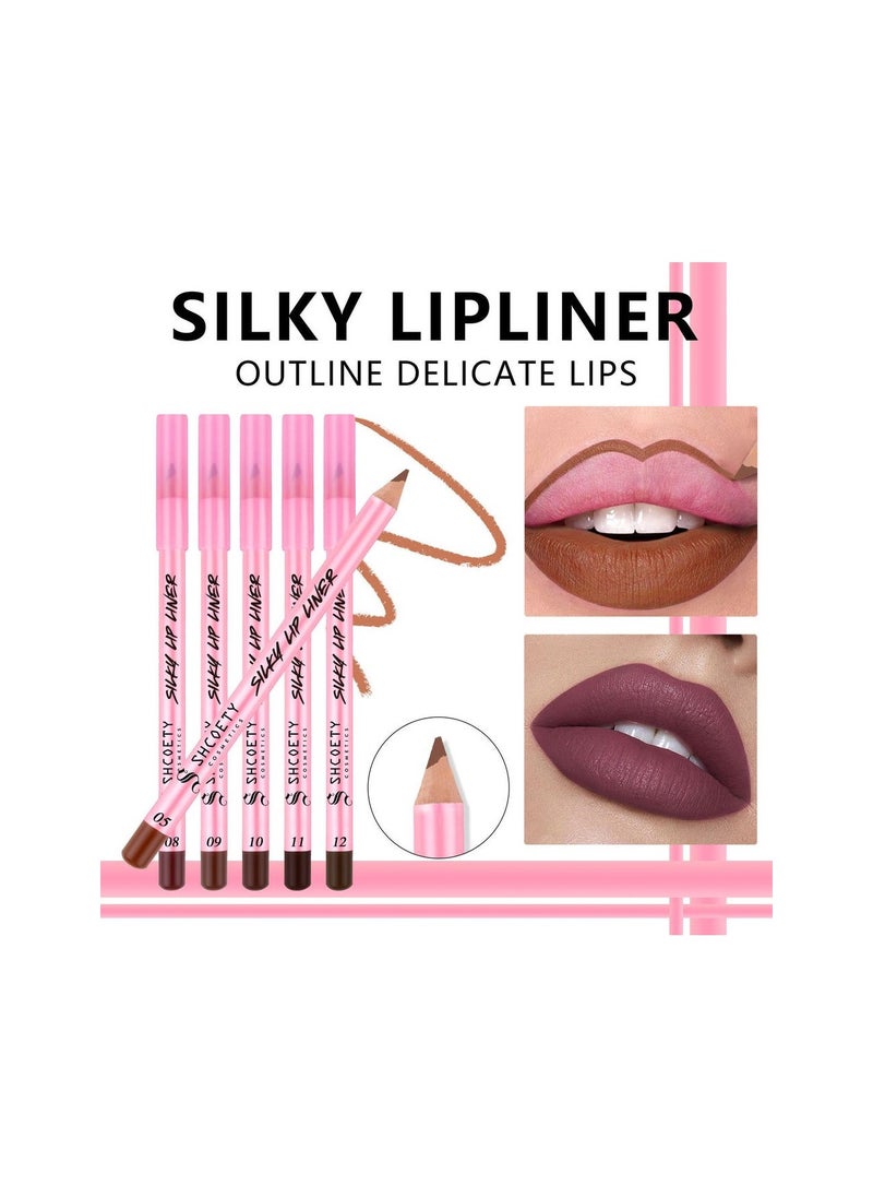 Me Now 12 Pieces Super Silky Mattel Lip Liner Long Lasting  - Image 2