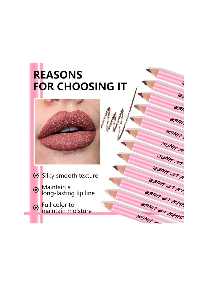 Me Now - 12 Pieces Super Silky Mattel Lip Liner Long Lasting - Image 1
