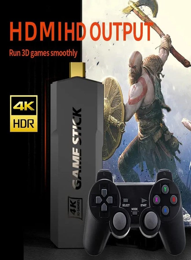 GSH GD20 HDMI Stick Video Game Console Built-in 10K+ Classic Games 4k 64gb Card CPS, ps1, MAME, DC, FC, GB, GBA, GBC, MD, SFC, Atari, SNES, NES 2 Wireless Controller | HDMI Output | Dual Player. - Image 4