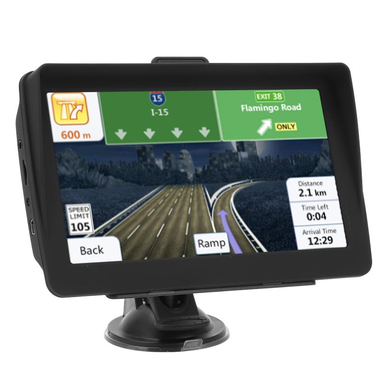 7in Car Navigator Capacitive Touch Screen GPS Navigation - Offline Navigation Support Truck Settings - Navigator Display for Cars Buses Trucks - Image 3