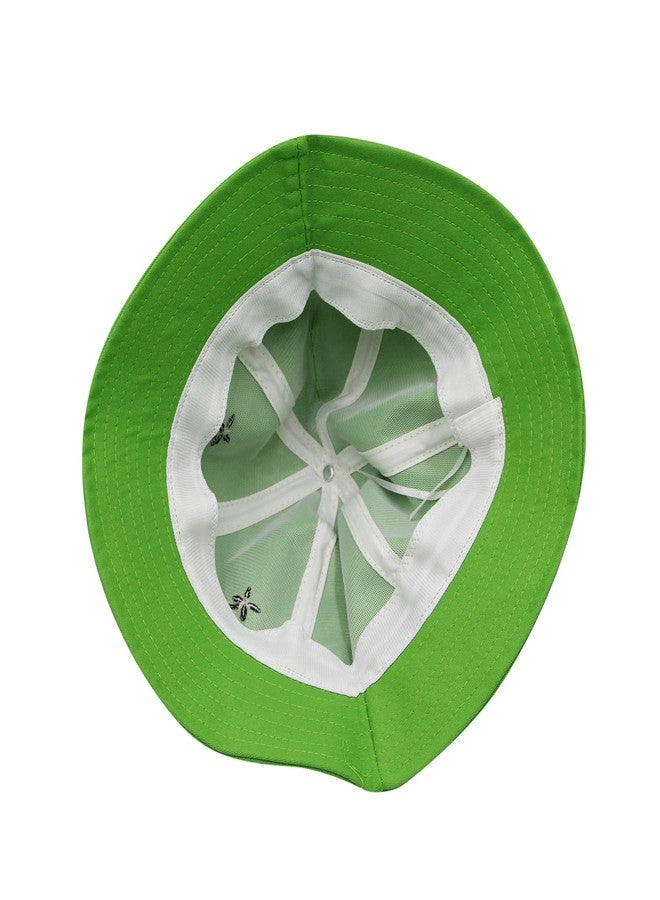 RARITYUS Wide Brim Sun Protection Hat Funny Summer Packable Fisherman Cotton Cute Frog Mouse Ear Bucket Hat for Kids Toddler (Green) - Image 3