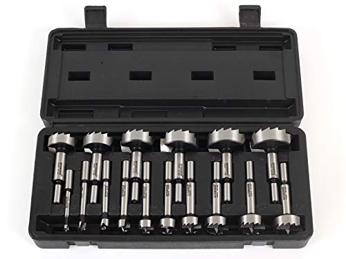 YONICO 41160S Forstner Drill Bit Set 16 Piece with Case 3/8-Inch Shank Hardwood and Softwood Hole Drilling for Handheld Drill and Drill Press - Image 4