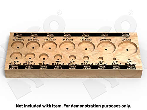 YONICO 41160S Forstner Drill Bit Set 16 Piece with Case 3/8-Inch Shank Hardwood and Softwood Hole Drilling for Handheld Drill and Drill Press - Image 5