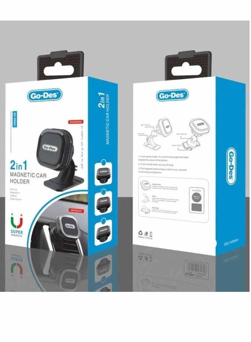 Go-Des Magnetic Dashboard Car Mount G-DHD668 - Image 2