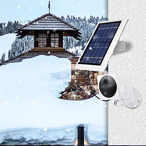 Wasserstein Solar Panel Compatible with Wyze Cam Outdoor - Power Your Surveillance Camera continuously with 2W 5V Charging (3-Pack, White) (Wyze Cam Outdoor NOT Included) - Image 5