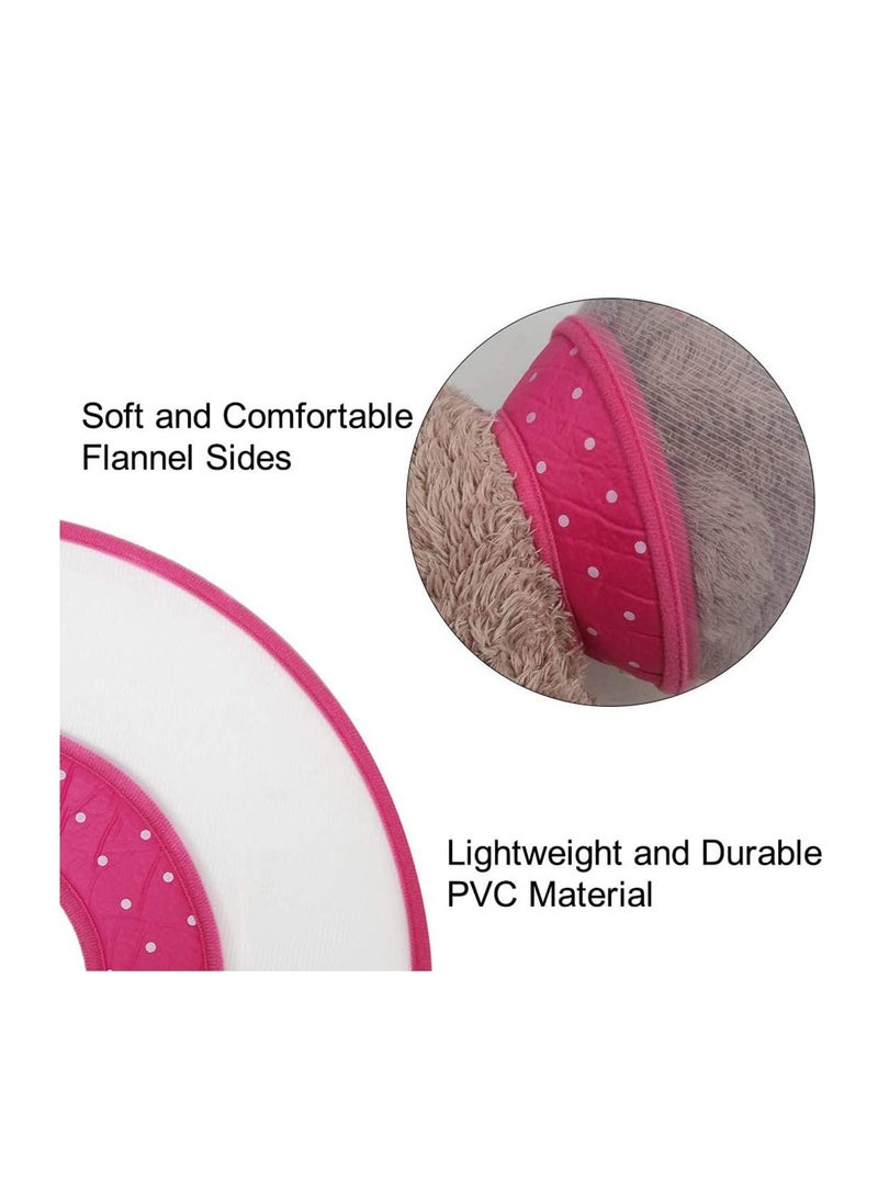 SYOSI - Soft Clear Pet Medical Surgery Recovery Comfy Plastic Elizabethan Neck Collar, Dog Cat Wound Protective Head Cone Lightweight Collar for Cats, Mini Dogs - Image 1