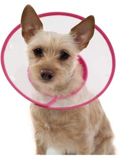 Soft Clear Pet Medical Surgery Recovery Comfy Plastic Elizabethan Neck Collar, Dog Cat Wound Protective Head Cone Lightweight Collar for Cats, Mini Dogs