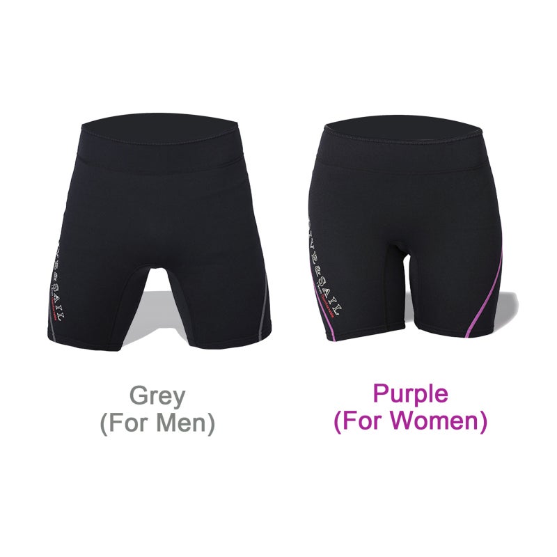 DIVE & SAIL Neoprene Shorts: 1.5mm Stretchy Neoprene Fabric, Elastic Waist With Adjustable Fastener Tape - Warmth & Spiky Object Protection Diving Shorts for Women Water Sports - Image 2