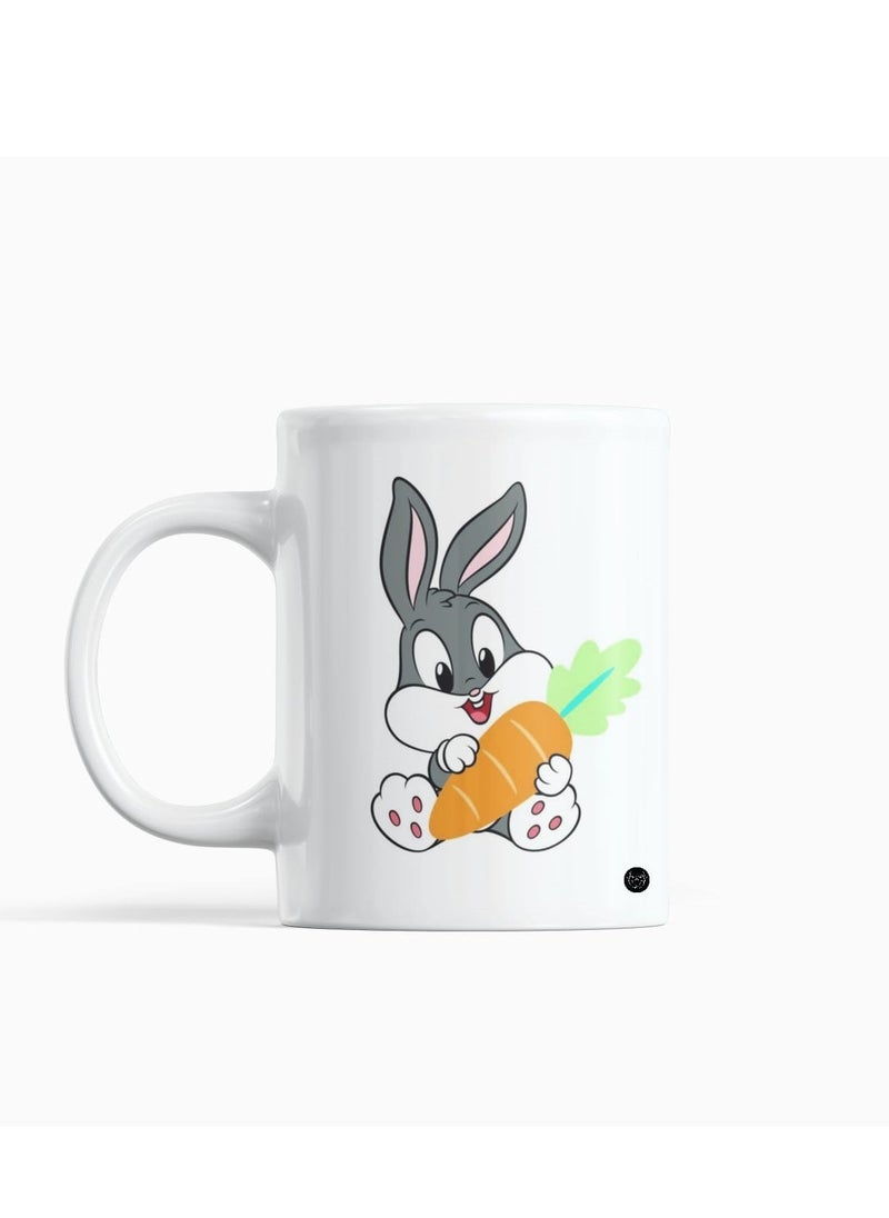 Phone Planet White mug with rabbit design print
