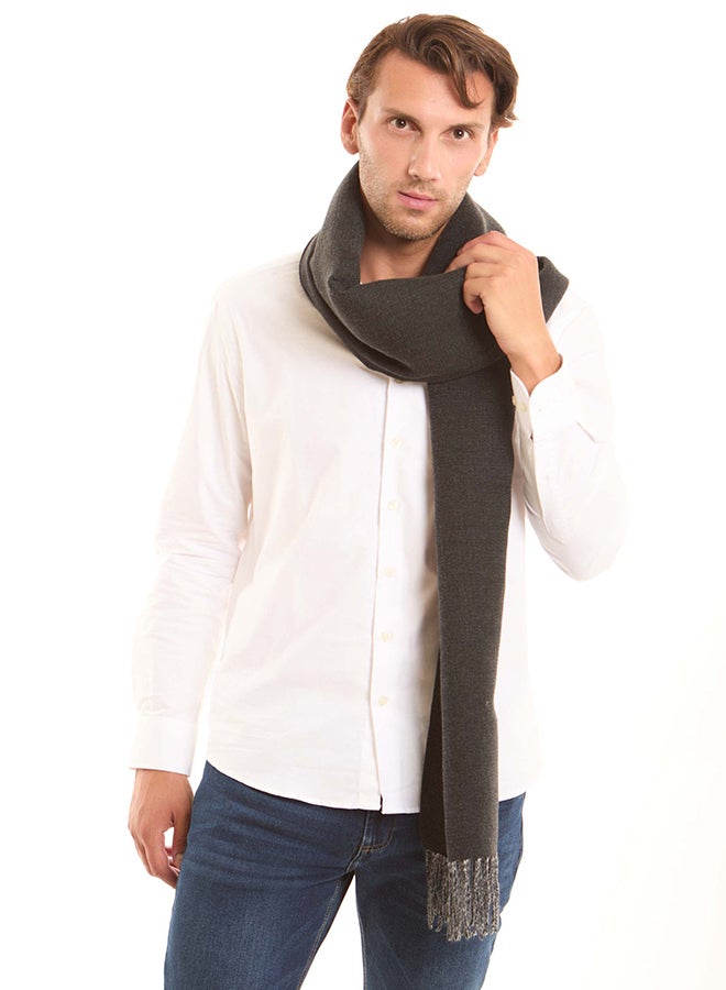 Dalydress Men Scarf Reversible Black/Grey - Image 1