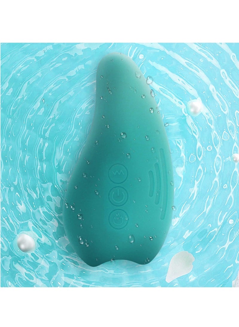 XiuWoo Ergonomic Soft Adjustable Portable IPX7 Waterproof Electric Lactation Massager, Silicone Breast Massager, Heating Vibration Breastfeeding Warming Massager for Clogged Ducts, Improve Milk Flow  - Image 4