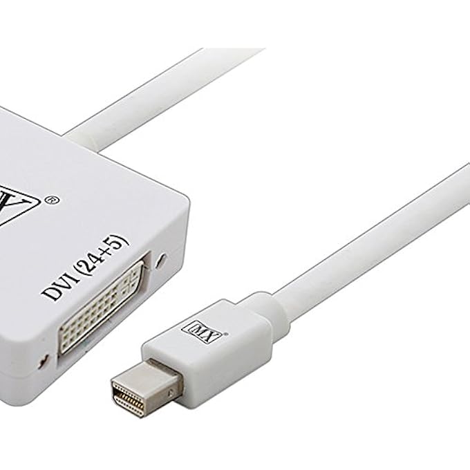 MX MINI DISPLAY PORT MALE TO HDMI FEMALE + VGA FEMALE + DVI FEMALE (24+5) ADAPTOR - Image 2