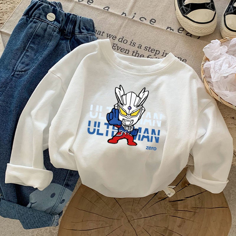 New Autumn Boys Long-Sleeved T-Shirt Baby Top 2024 Printed Children'S Wear Children'S Loose Base Shirt Trendy - Image 3
