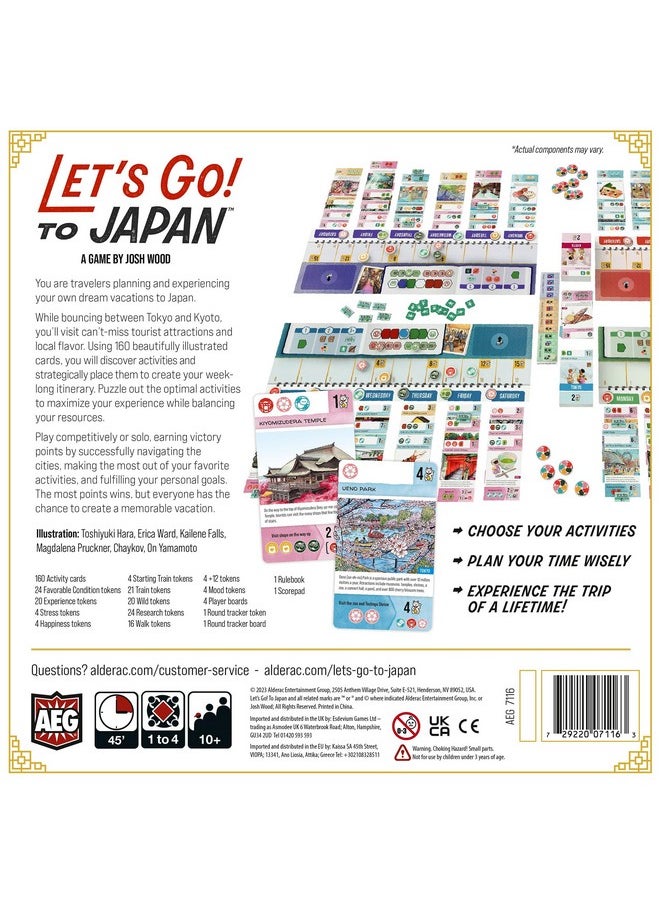 AEG - Let'S Go! To Japan Board Game | Storytelling & Travel Planning Strategy Card Game | Plan & Experience Your Dream Vacation | 1-4 Players | Ages 10+ - Image 1