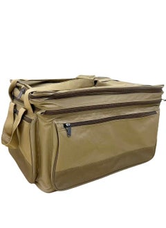 Albawadi Camping Bag Travel Luggage with Iron Frame Handle Bag Green Large Size N-1017  - Image 1
