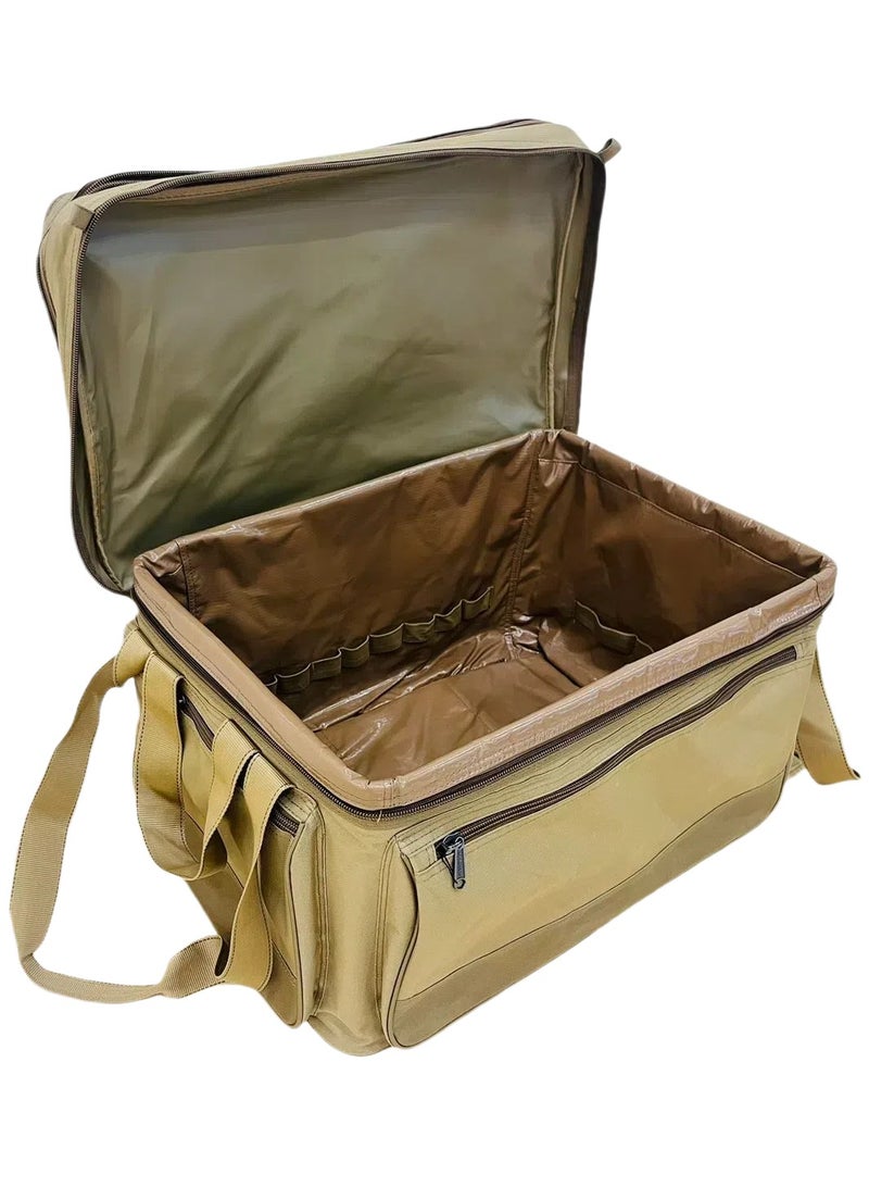 Albawadi Camping Bag Travel Luggage with Iron Frame Handle Bag Green Large Size N-1017 - Image 3