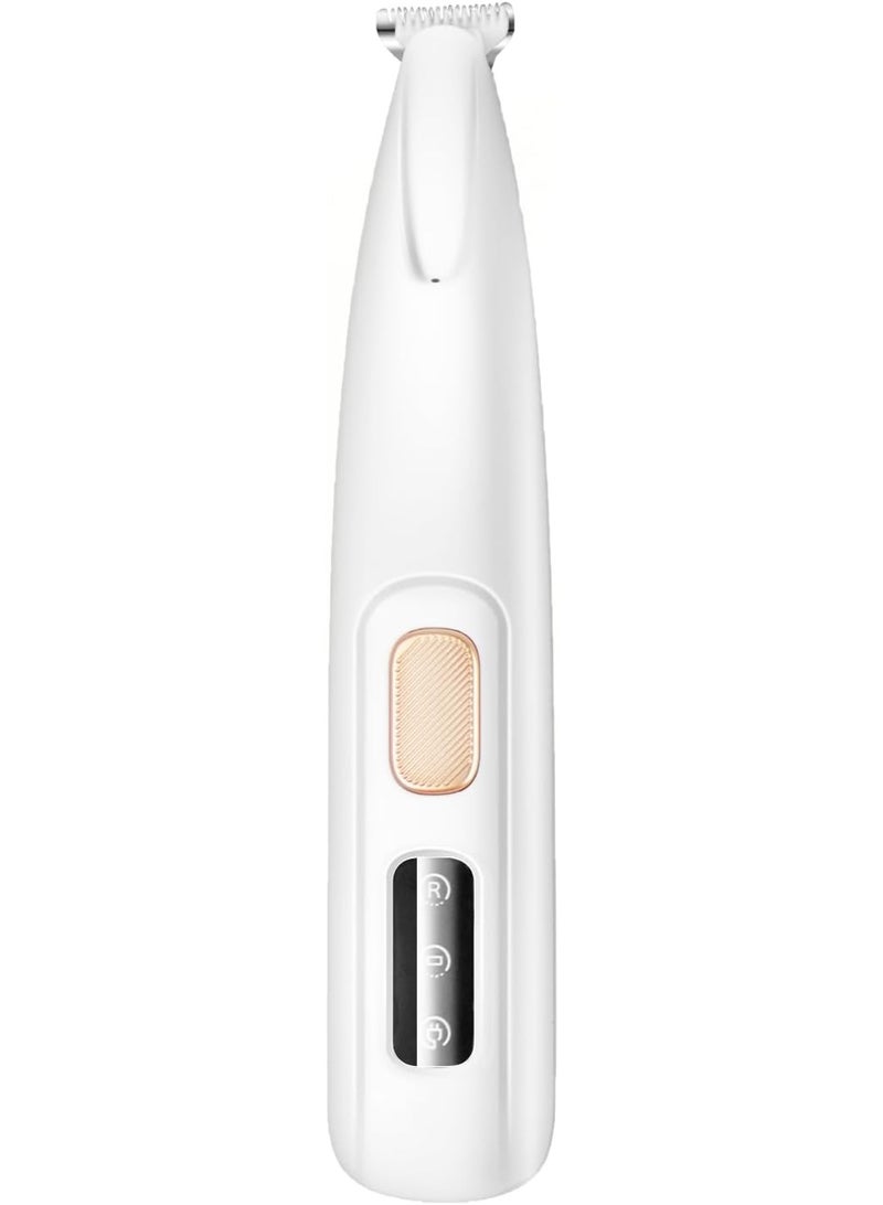 Dog Paw Trimmer with LED Light, 18 mm Widen Blade, 35 dB Low Noise, LED Display, Fully Waterproof, Rechargeable Clipper for Dogs Cats Trimming Paws, Eyes, Ears, Face, and Rump - Image 1