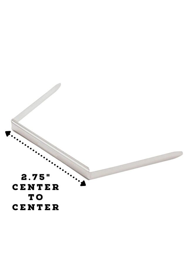 1InTheOffice Metal Fastener Prong Fasteners 2 Inch Metal File Fasteners 2.75" Center To Center 100 Pieces 2 Pack - Image 5
