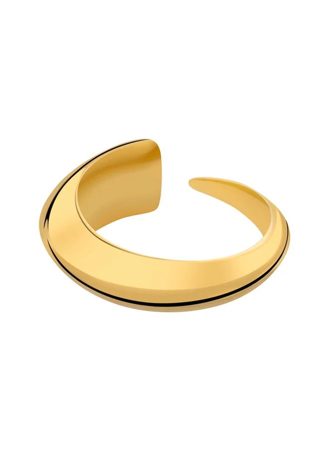 POLICE Talon Gold Plated with White Crystal Ring For Women 54 mm