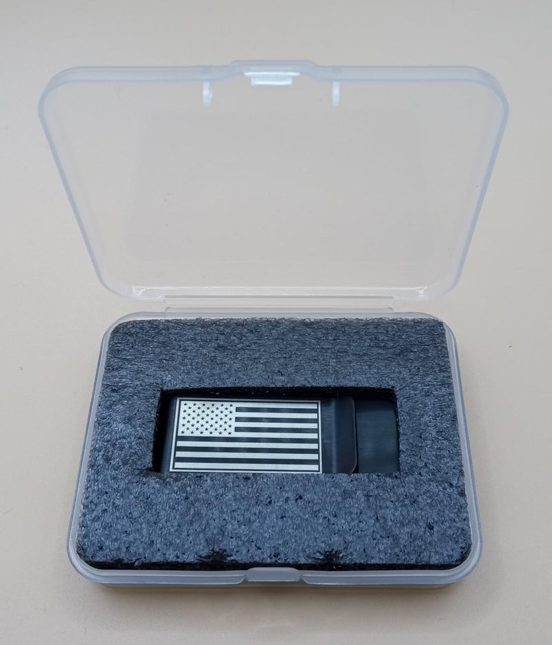 JUNXINSHUN Small Men's Slim Money Clip, Stainless Steel Credit Business Card Holder, Pocket Cash Wallet (black) - Image 4