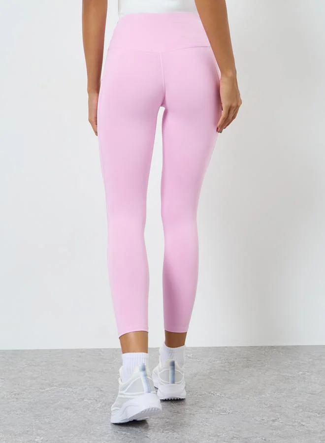 Styli Active Broad Waist Pocket Detail Leggings