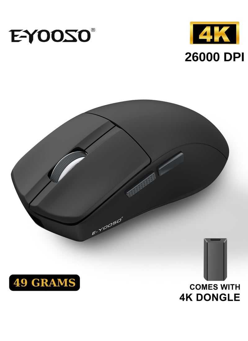 ماوس ألعاب لاسلكي X-44 PRO 4k، 49 جرامًا خفيف الوزن للغاية، بلوتوث 5.1/2.4G/سلكي، 26,000 نقطة في البوصة، 5 أزرار قابلة للبرمجة، بطارية قابلة للشحن لمدة 150 ساعة، دعم برمجيات للكمبيوتر الشخصي، ماك، أسود - pzsku/Z4BEFA2FC668248A02EDDZ/45/_/1727246443/218185e0-1d20-461f-86fb-46e868d4dde9