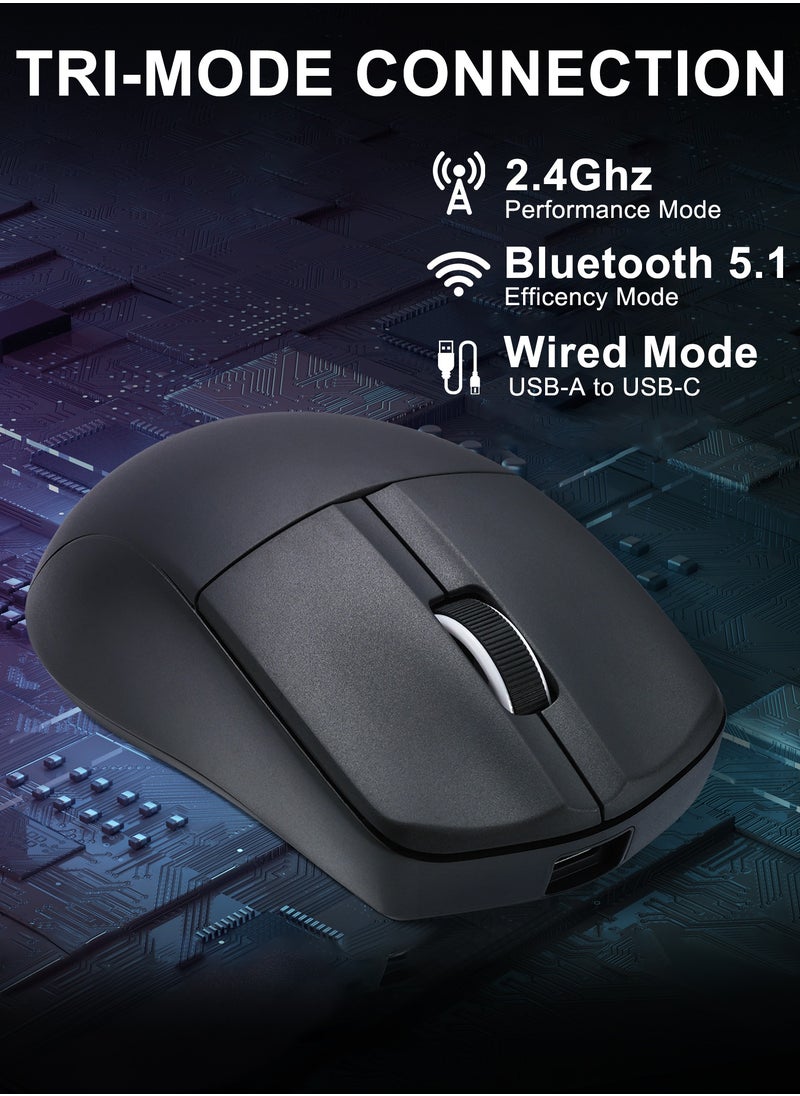 ماوس ألعاب لاسلكي X-44 PRO 4k، 49 جرامًا خفيف الوزن للغاية، بلوتوث 5.1/2.4G/سلكي، 26,000 نقطة في البوصة، 5 أزرار قابلة للبرمجة، بطارية قابلة للشحن لمدة 150 ساعة، دعم برمجيات للكمبيوتر الشخصي، ماك، أسود - pzsku/Z4BEFA2FC668248A02EDDZ/45/_/1727246484/0554c8af-2c1b-47c6-b954-d239b17fe34f