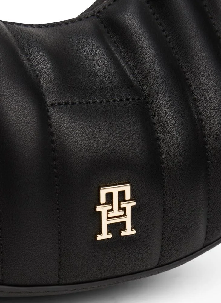 TOMMY HILFIGER Logo Detailed Zip Through Hobo