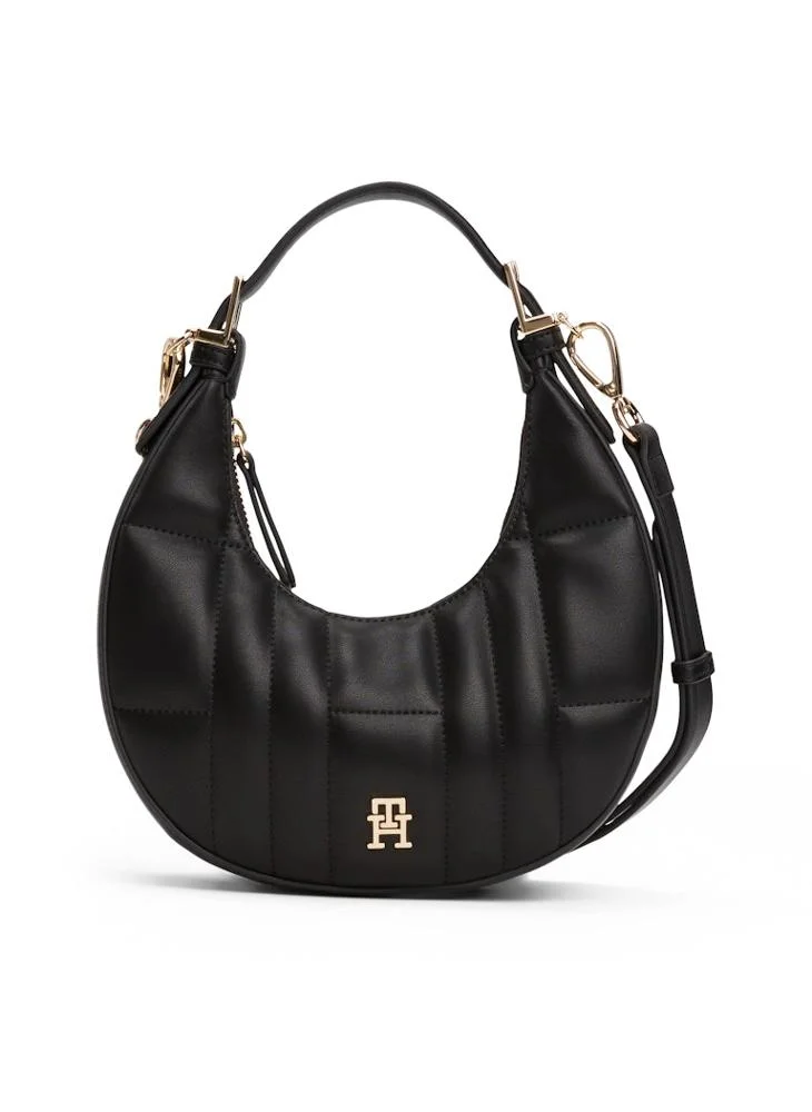 تومي هيلفيغر Logo Detailed Zip Through Hobo