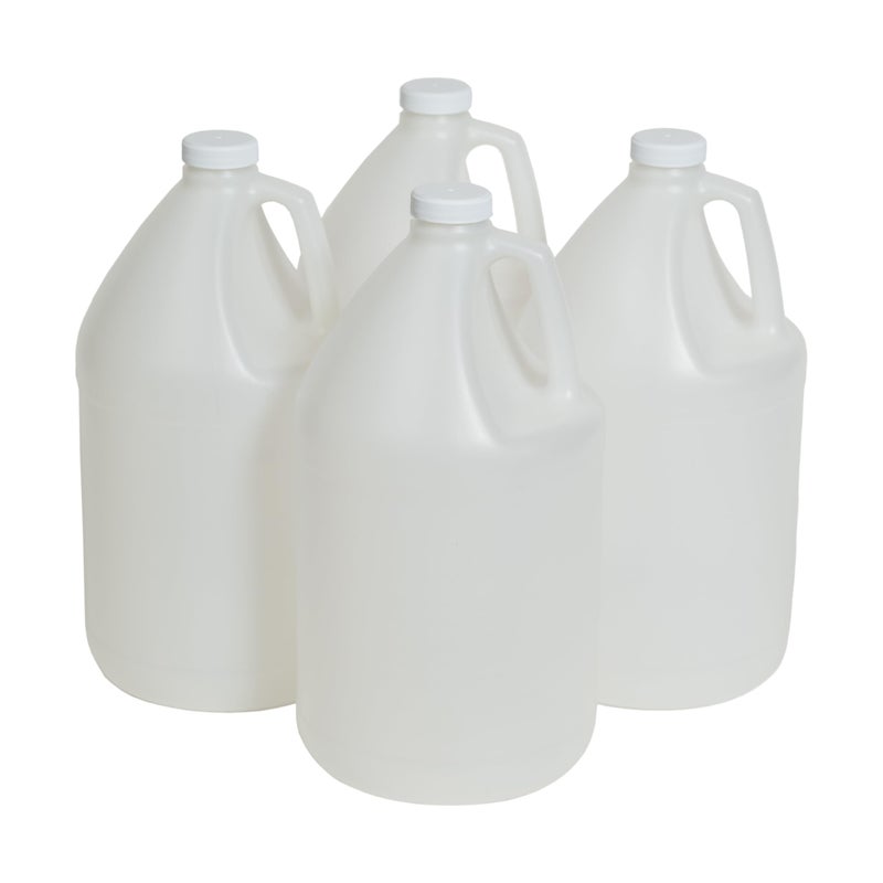 FastRack 4-Pack 1 Gallon Water Bottle Plastic Jug Container with Lid | White Food Grade Gallon Water Jug, BPA-Free, Leak-Proof Pitcher With Lid Fermentation, Brewing, Storage & More - Image 5