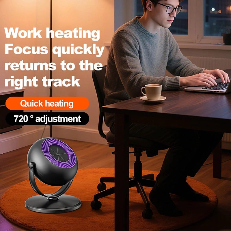 Height Adjustable Floor Heater, Fast Heating Whole Room Indoor Use for Home or Office - Image 4