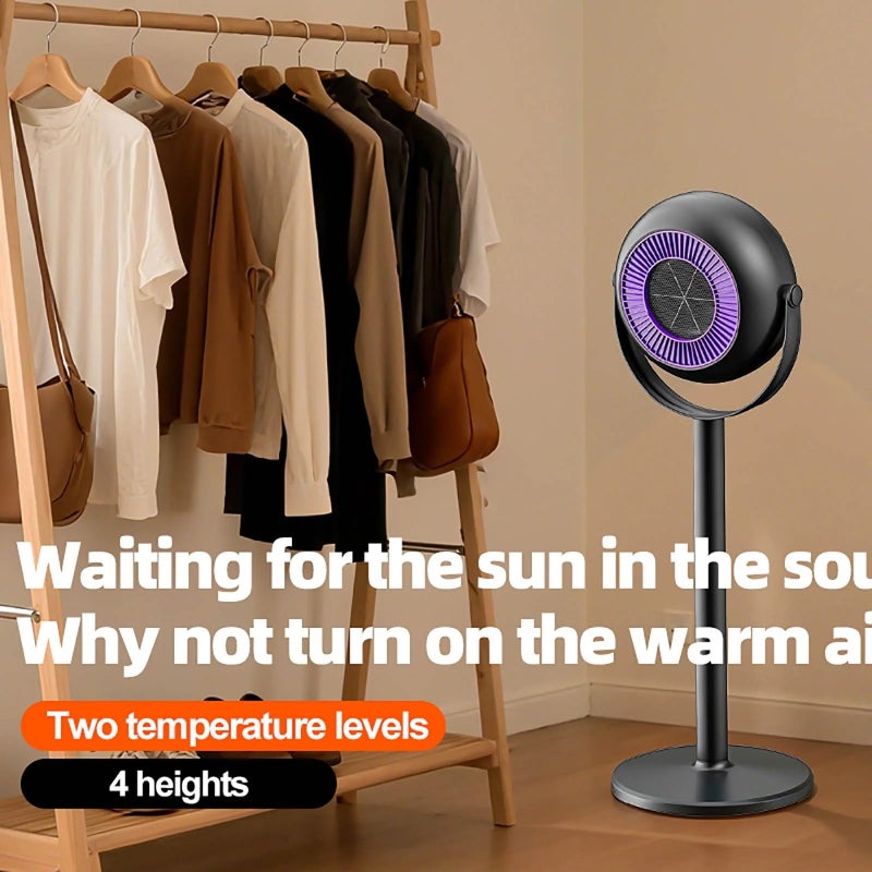 Height Adjustable Floor Heater, Fast Heating Whole Room Indoor Use for Home or Office - Image 2