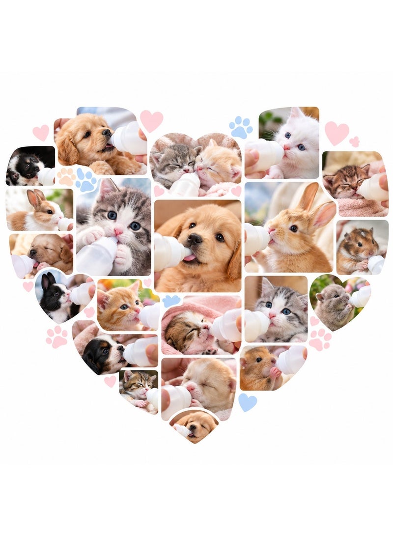 vsell24 50ml Pet Baby Feeding Bottle Set with Cleaning Brush for Puppies, Kittens & Small Animals - Image 3
