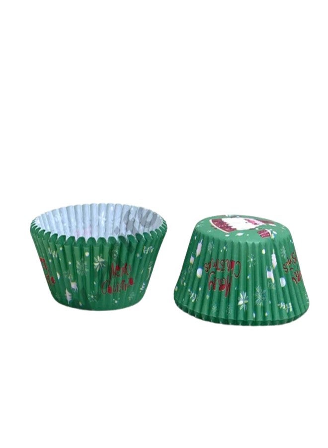 CAKE DECOR Green Cupcake Liner Santa with Gifts - 11 cm (Pack of 1000) - Image 3