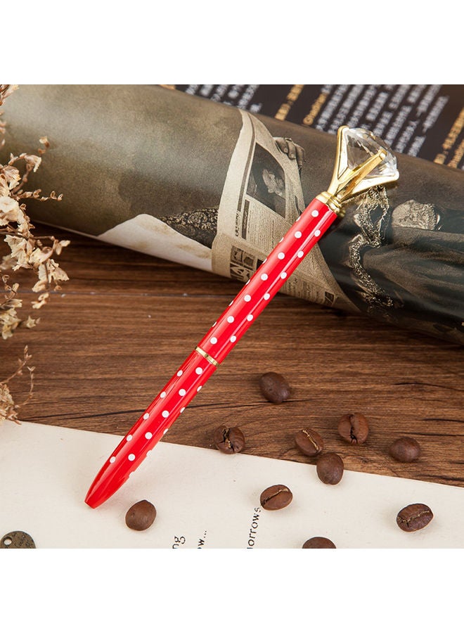 NIBEMINENT 3-Piece Crystal Large Diamond Ballpoint Pen Set Multicolour