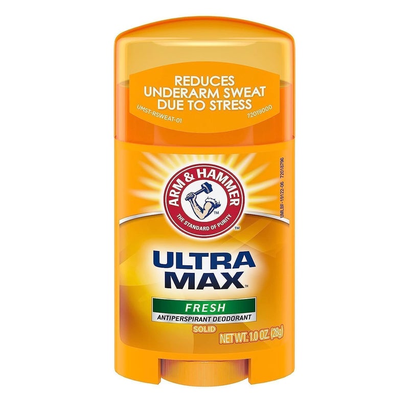 Arm & Hammer Ultra Max Antiperspirant Deodorant 1 Ounce Travel Size (Pack of 2)