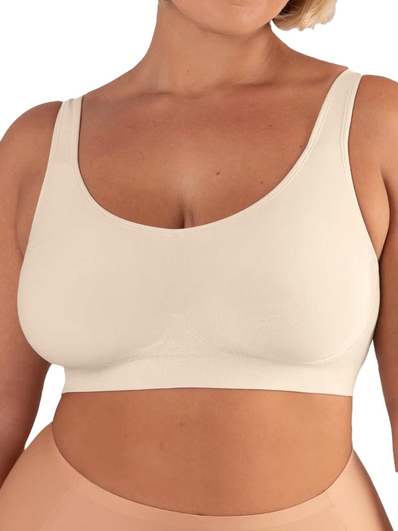 SHAPERMINT Bras for Women No Underwire - Seamless Bras for Women, Wireless Bra, Adjustable Plus Size Bra - Image 1