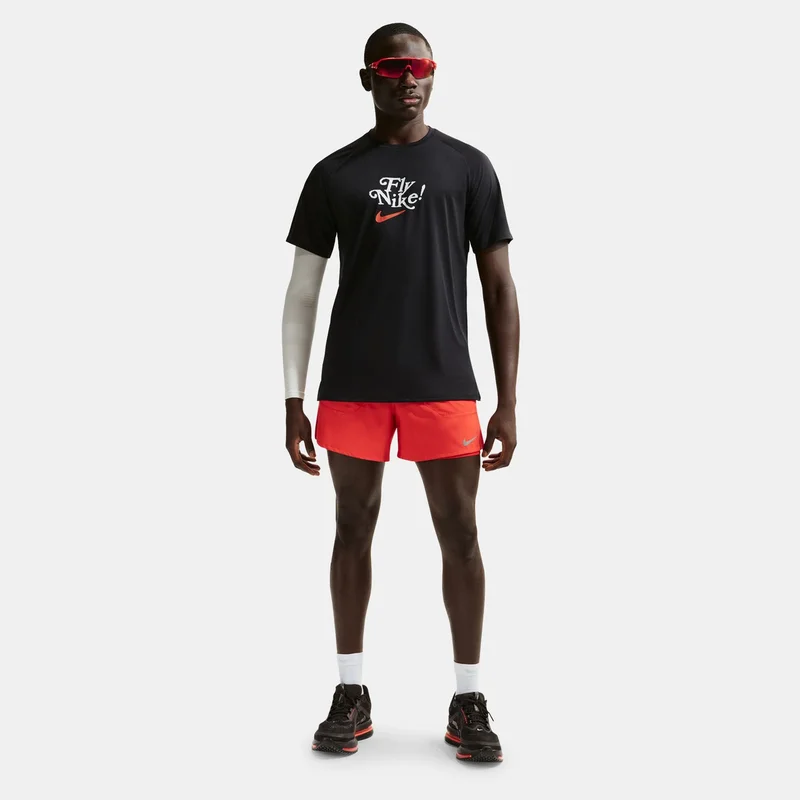 Nike Black Men's Stride Fly Nike Dri-FIT ADV Running Top for Men | Best Price UAE