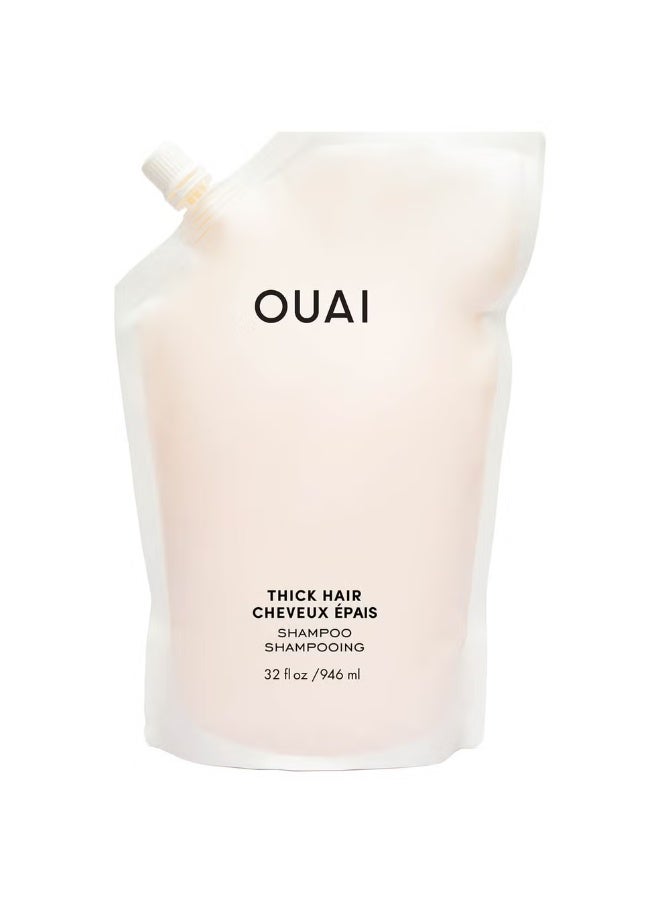 OUAI Thick Hair Shampoo Refill 946ml - Image 1